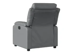 Poltrona| Poltrona de massagens reclinável couro artificial PT365490 Cinzento