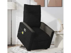 Poltrona* Poltrona de massagens reclinável elevatória tecido SHL711830 Preto