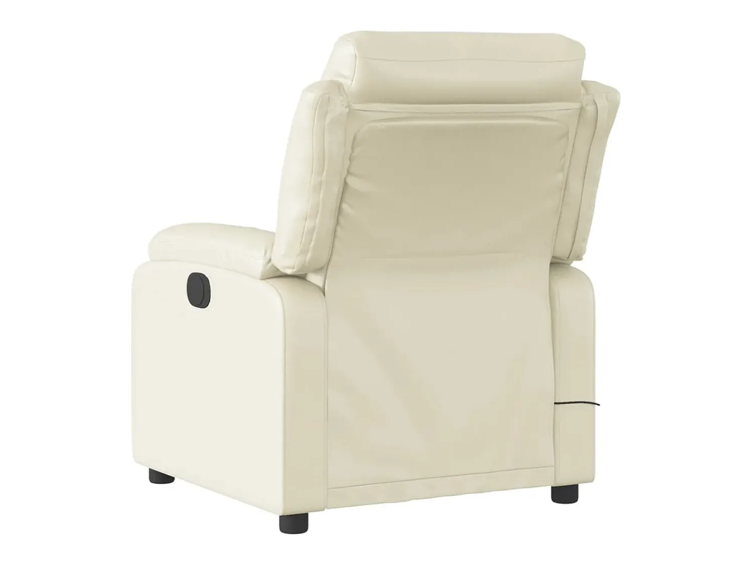 Clearance Poltrona de massagens reclinável couro artificial cor PT523231 Creme
