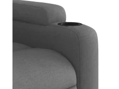 Discount Poltrona de massagens reclinável tecido cinzento-escuro SHL417214 Cinza antracite