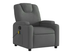 Discount Poltrona de massagens reclinável tecido cinzento-escuro SHL417214 Cinza antracite