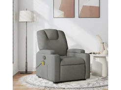 Discount Poltrona de massagens reclinável tecido cinzento-escuro SHL417214 Cinza antracite