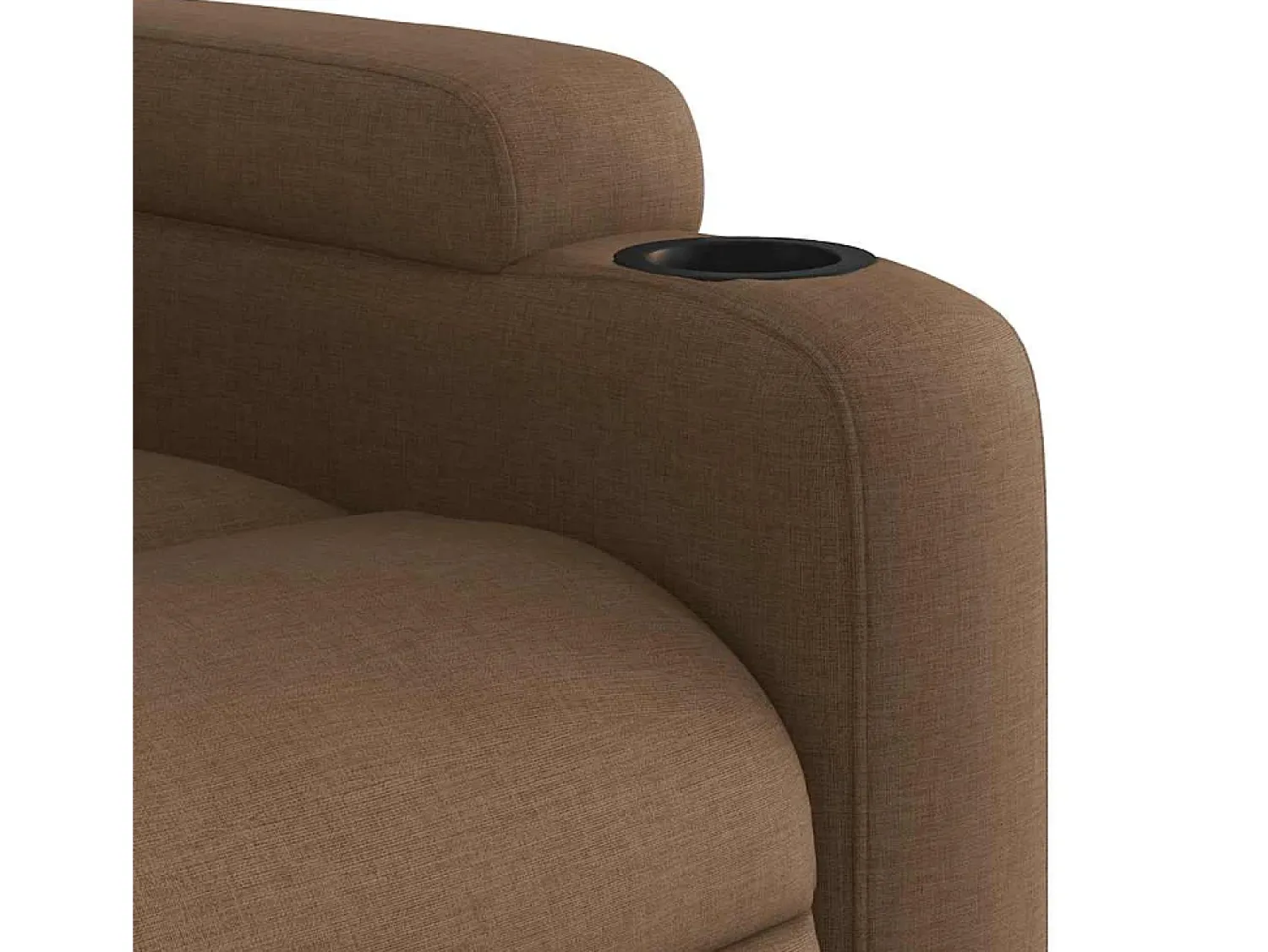 Poltrona* Poltrona de massagens reclinável tecido SHL16370 Castanho
