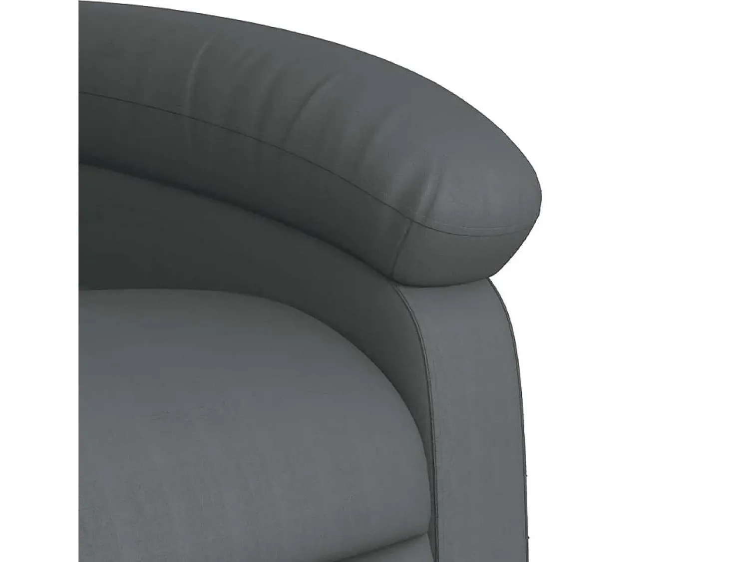 vidaxl Poltrona de massagens reclinável couro artificial^ Poltrona