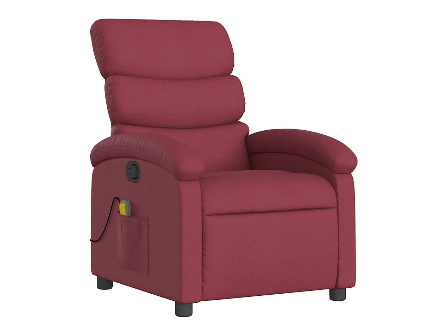 Poltrona de massagens reclinável tecido tinto SHL773987^ Poltrona