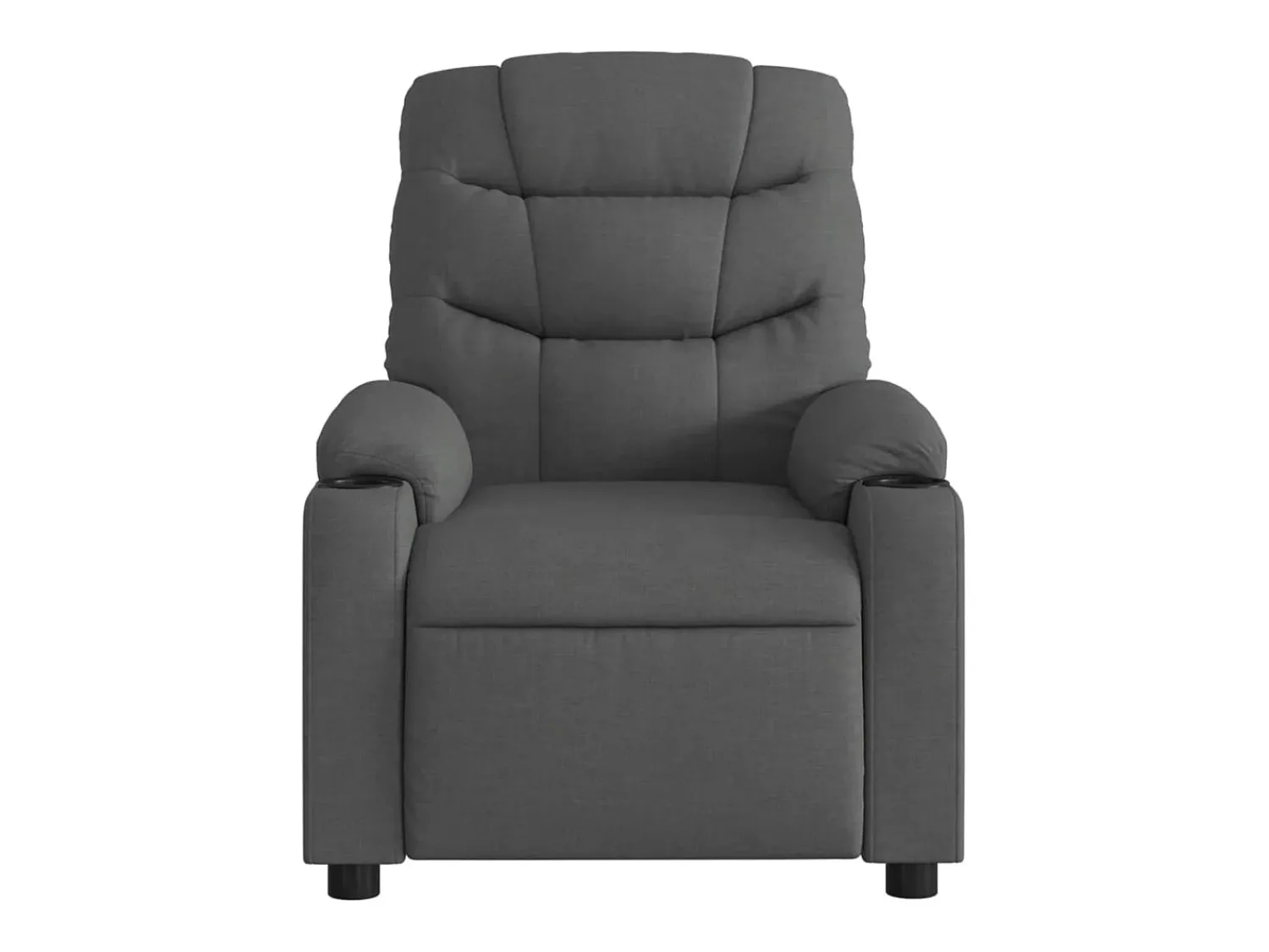 Poltrona* Poltrona de massagens reclinável tecido cinzento-escuro SHL41942 Cinza antracite
