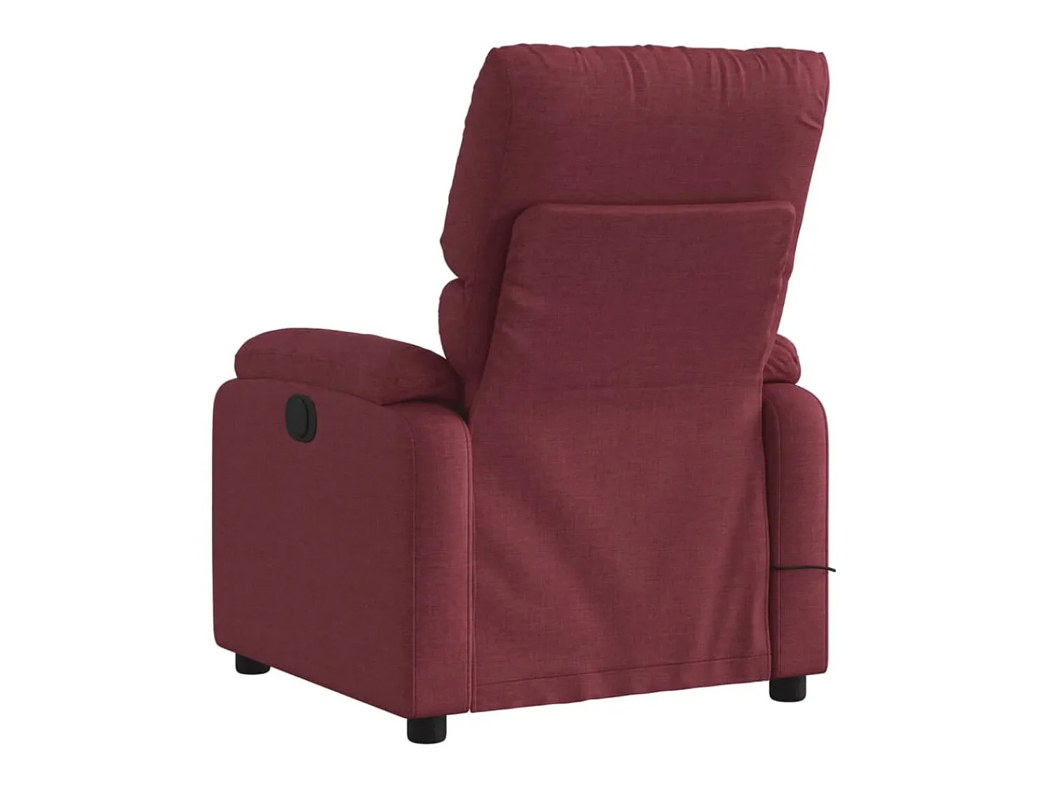 Poltrona de massagens reclinável tecido tinto SHL920074 Vermelho