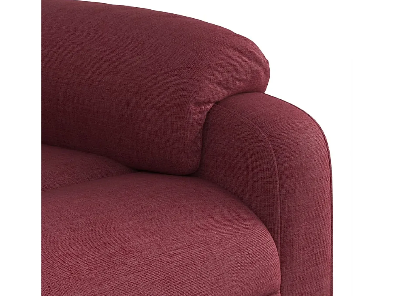 Poltrona de massagens reclinável tecido tinto SHL920074 Vermelho