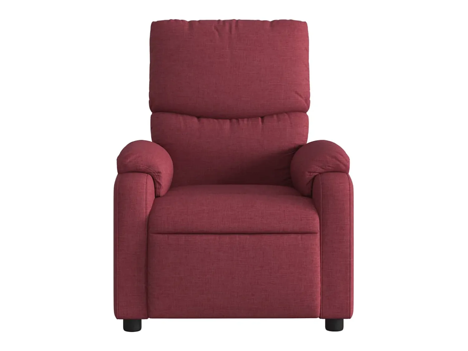 Poltrona de massagens reclinável tecido tinto SHL920074 Vermelho