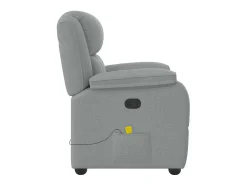 Poltrona* Poltrona de massagens reclinável tecido -claro SHL430608 Cinzento