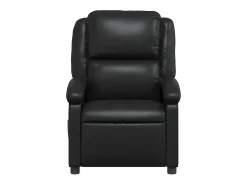 vidaxl Poltrona de massagens reclinável couro artificial^ Poltrona