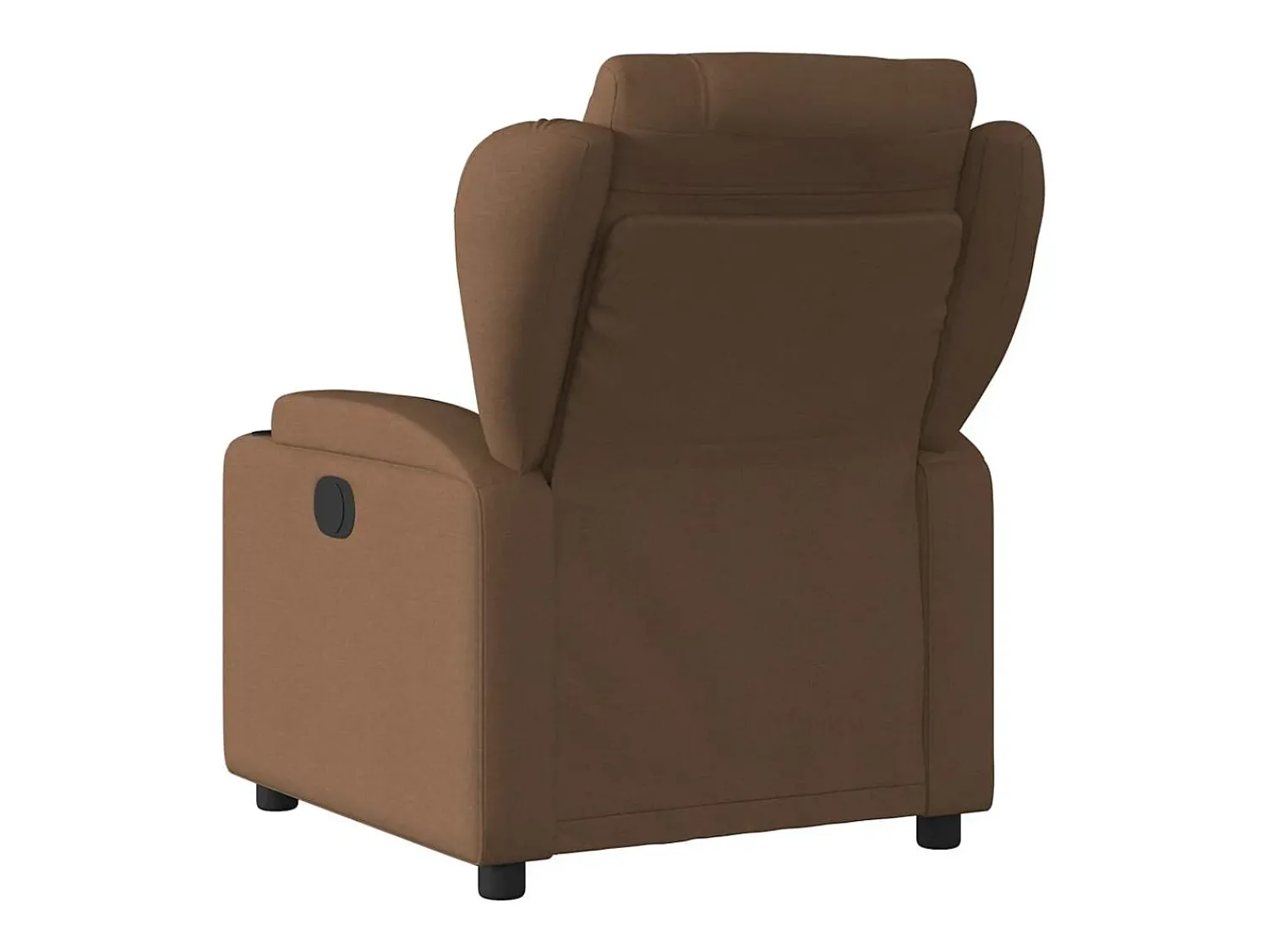 Hot Poltrona de massagens reclinável elétrica tecido SHL796538 Castanho
