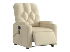 Poltrona| Poltrona de massagens reclinável elétrica tecido SHL216493 Creme