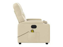 Poltrona| Poltrona de massagens reclinável elétrica tecido SHL216493 Creme