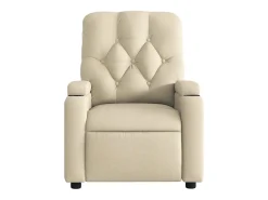 Poltrona| Poltrona de massagens reclinável elétrica tecido SHL216493 Creme