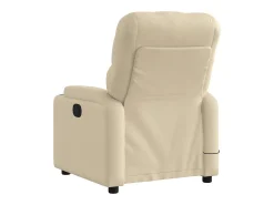 Poltrona| Poltrona de massagens reclinável elétrica tecido SHL216493 Creme