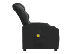 Poltrona| Poltrona de massagens reclinável couro artificial SHL949238 Preto