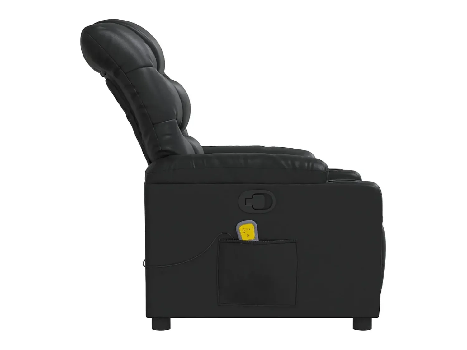 Poltrona| Poltrona de massagens reclinável couro artificial SHL949238 Preto