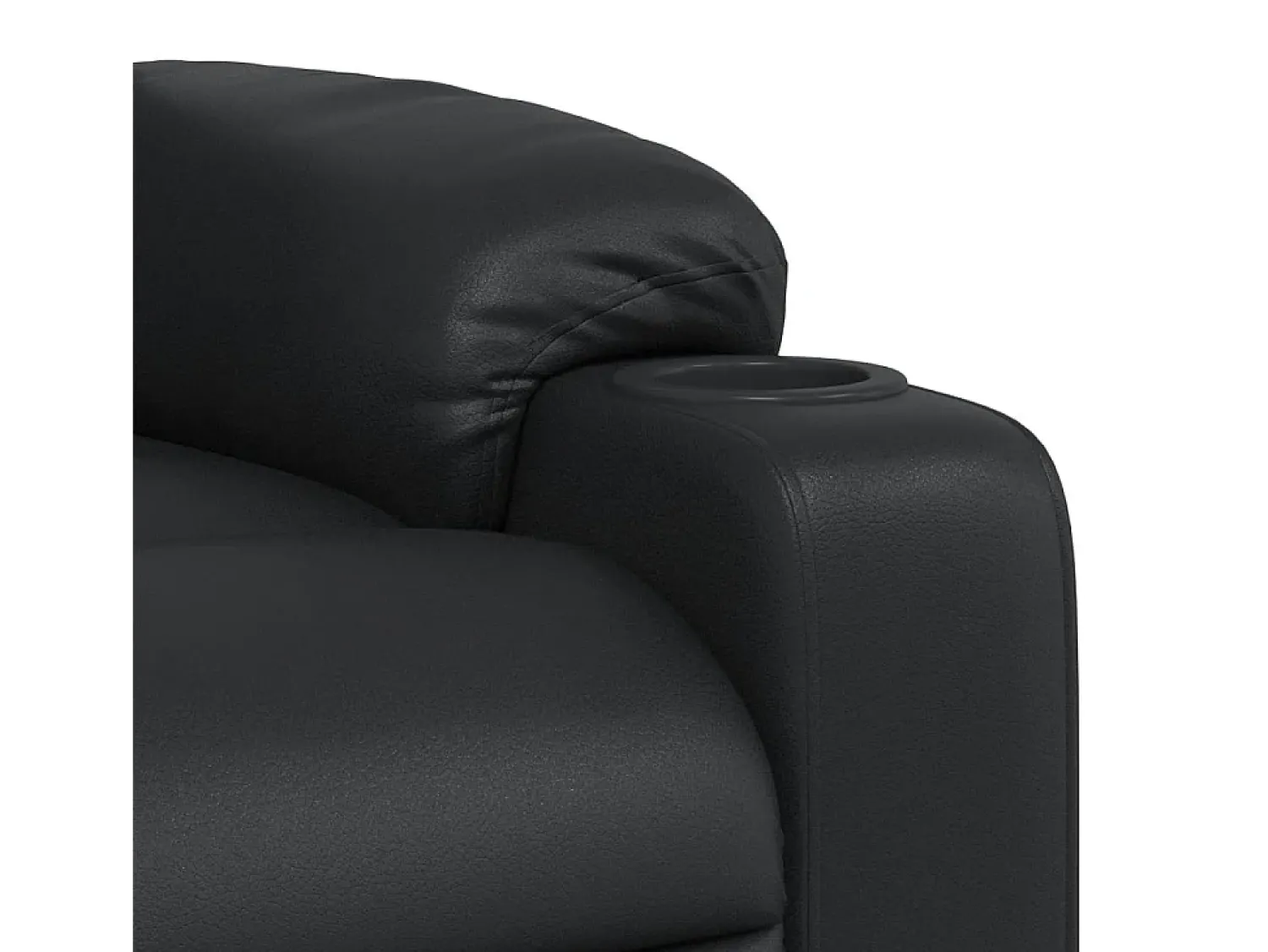 Poltrona| Poltrona de massagens reclinável couro artificial SHL949238 Preto