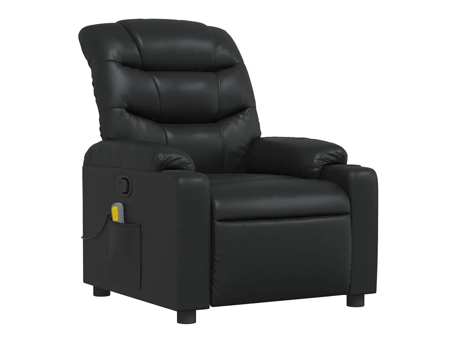 Poltrona| Poltrona de massagens reclinável couro artificial SHL949238 Preto
