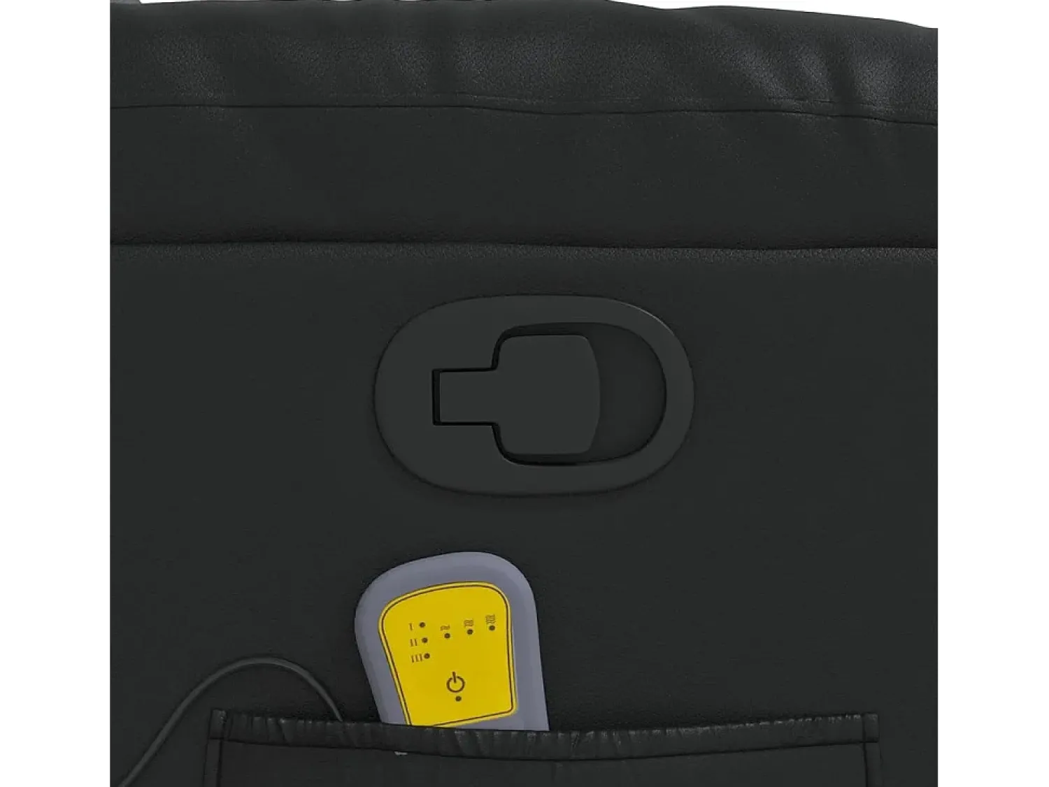 Poltrona| Poltrona de massagens reclinável couro artificial SHL949238 Preto