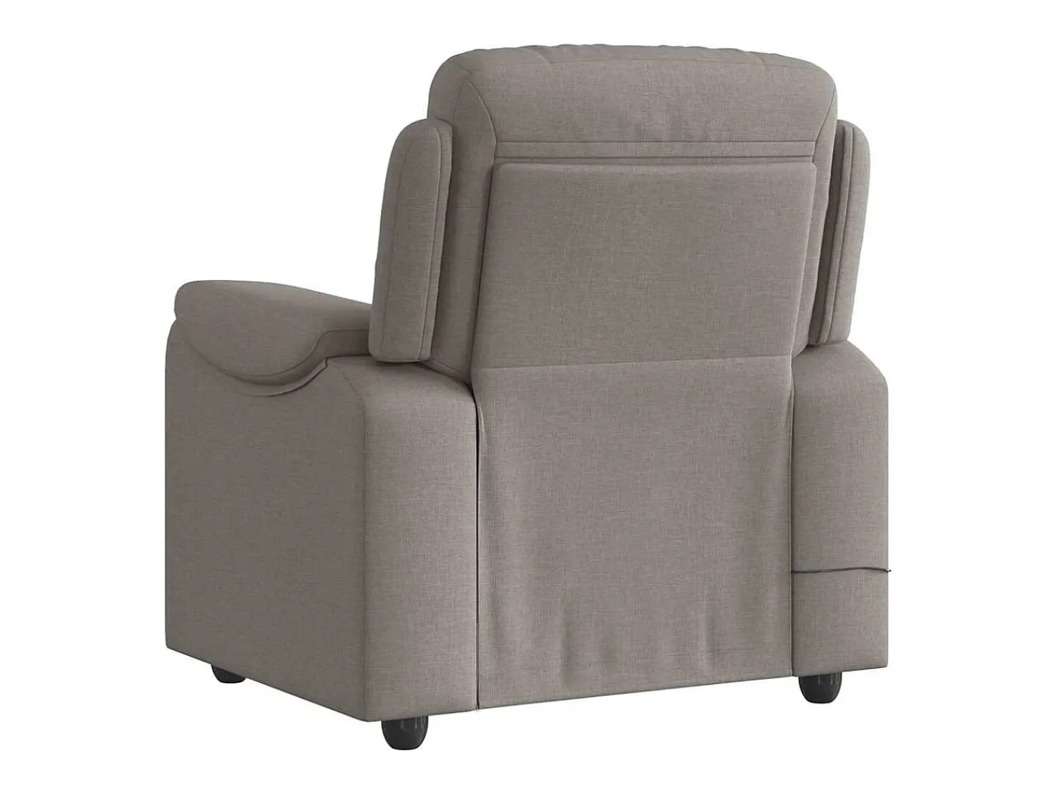 Sale Poltrona de massagens reclinável tecido cinzento-acastanhado SHL407613 Taupe