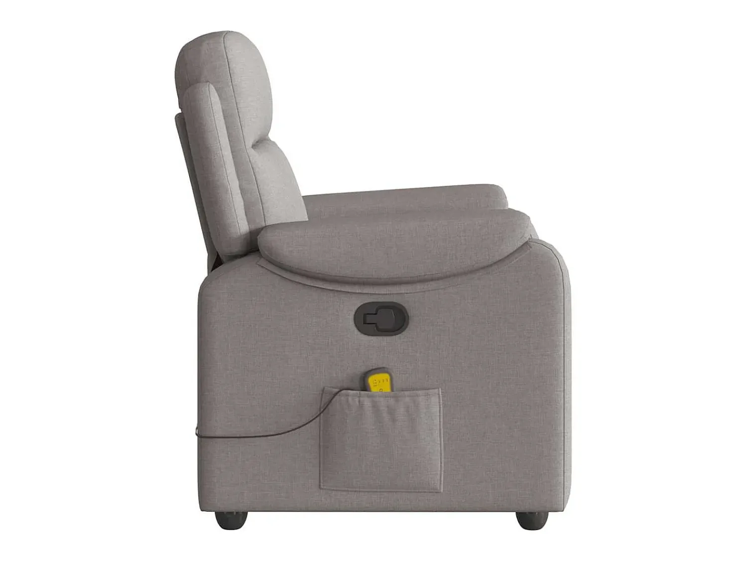 Sale Poltrona de massagens reclinável tecido cinzento-acastanhado SHL407613 Taupe