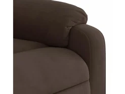 Poltrona| Poltrona de massagens reclinável tecido de microfibra SHL910106 Castanho