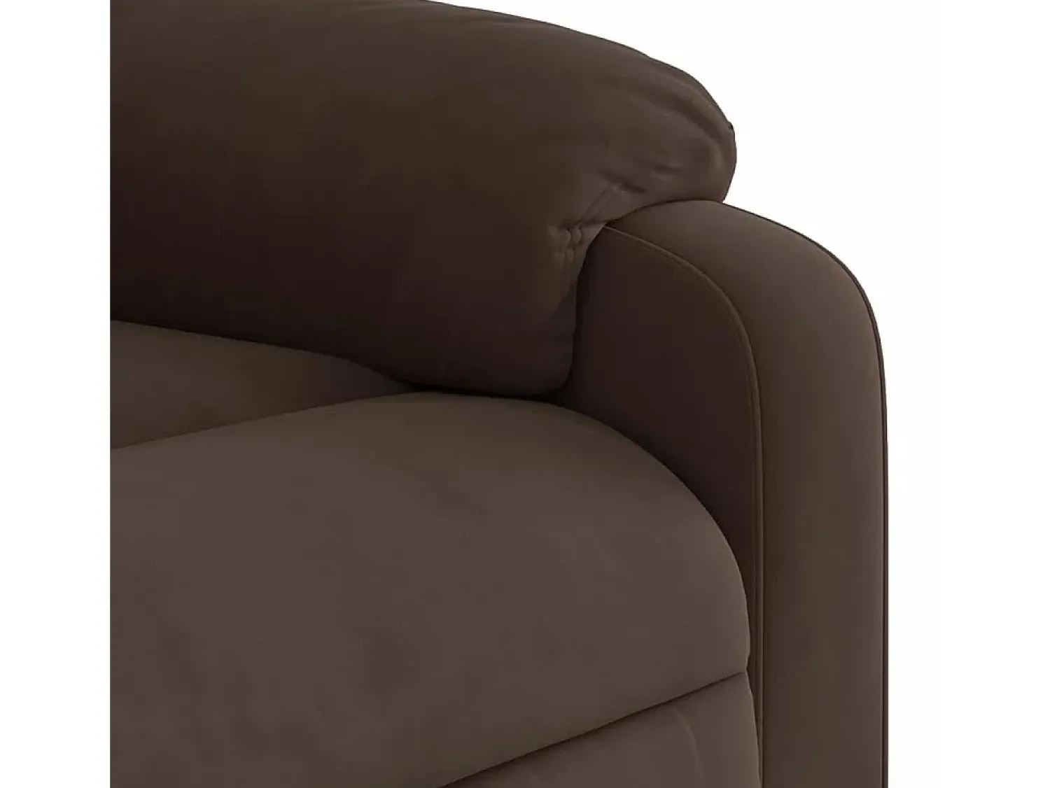 Poltrona| Poltrona de massagens reclinável tecido de microfibra SHL910106 Castanho