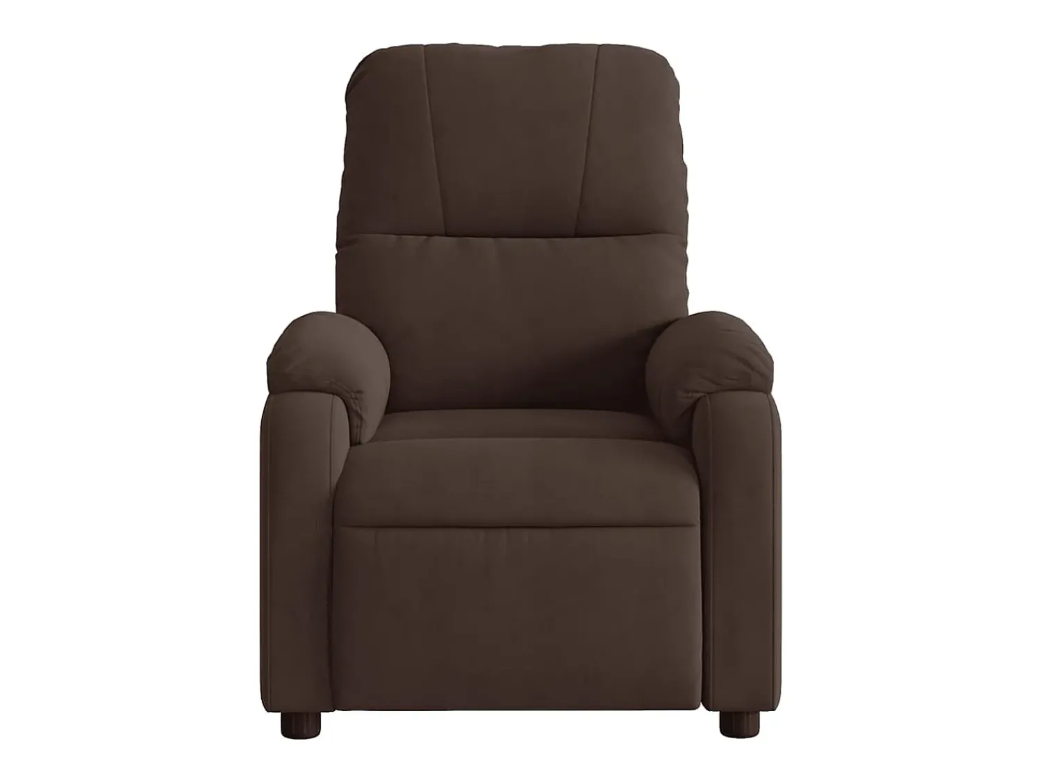 Poltrona| Poltrona de massagens reclinável tecido de microfibra SHL910106 Castanho