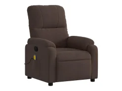 Poltrona| Poltrona de massagens reclinável tecido de microfibra SHL910106 Castanho