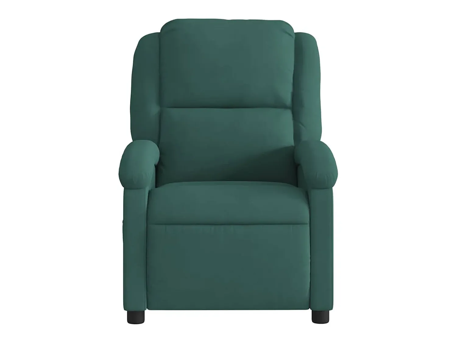 Poltrona| Poltrona de massagens reclinável elétrica veludo verde-escuro SHL994427 Verde pinho