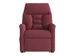 Poltrona* Poltrona de massagens reclin. elevatória tecido tinto SHL219765 Vermelho