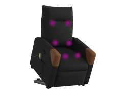 Poltrona* Poltrona de massagens reclinável elevatória tecido SHL823658 Preto
