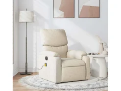 Poltrona de massagens reclinável tecido cor SHL692593^ Poltrona