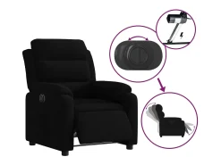 Sale Poltrona de massagens reclinável veludo SHL142227 Preto