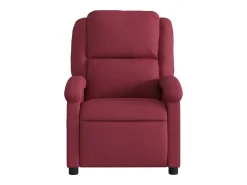 Poltrona de massagens reclinável tecido tinto SHL143363^ Poltrona
