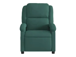 Poltrona* Poltrona de massagens reclinável veludo verde-escuro SHL800825 Verde pinho