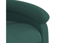 Poltrona* Poltrona de massagens reclinável veludo verde-escuro SHL800825 Verde pinho