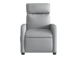 Poltrona| Poltrona de massagens reclinável elétrica tecido -claro SHL582254 Cinzento