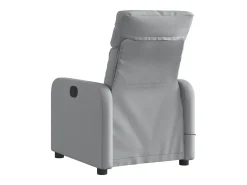 Poltrona| Poltrona de massagens reclinável elétrica tecido -claro SHL582254 Cinzento