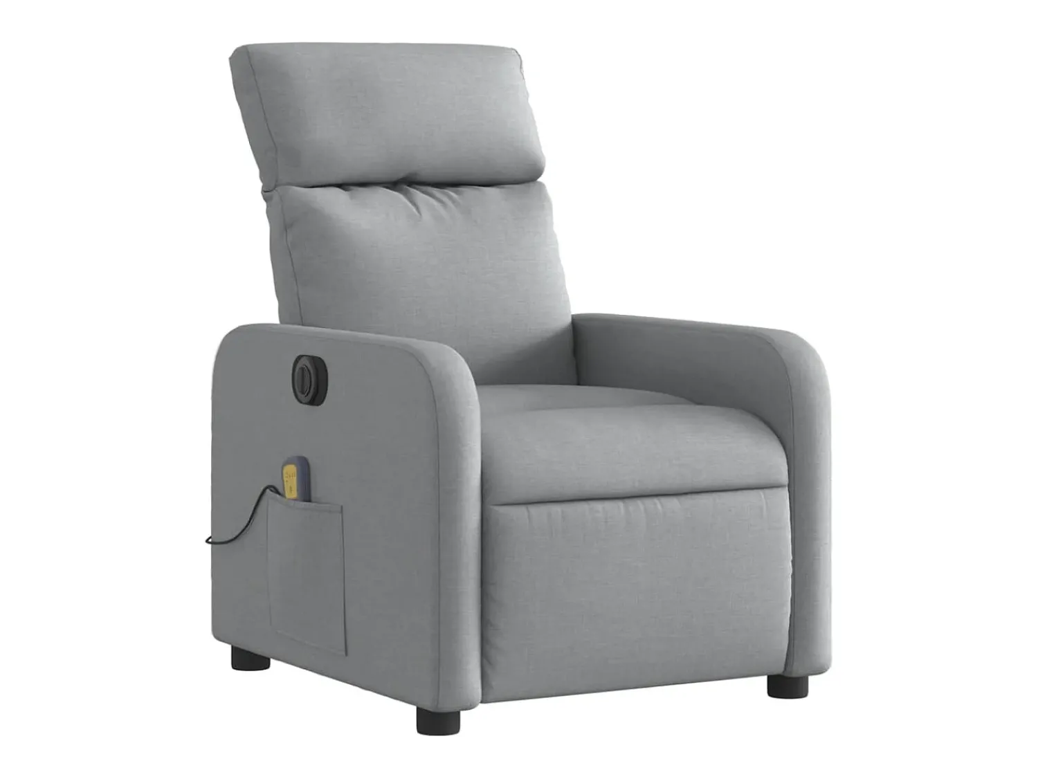 Poltrona| Poltrona de massagens reclinável elétrica tecido -claro SHL582254 Cinzento