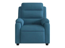 vidaxl Poltrona de massagens reclinável elétrica veludo^ Poltrona