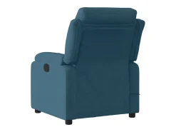vidaxl Poltrona de massagens reclinável elétrica veludo^ Poltrona