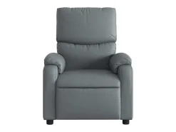 Hot Poltrona de massagens reclinável couro artificial SHL976449 Cinzento