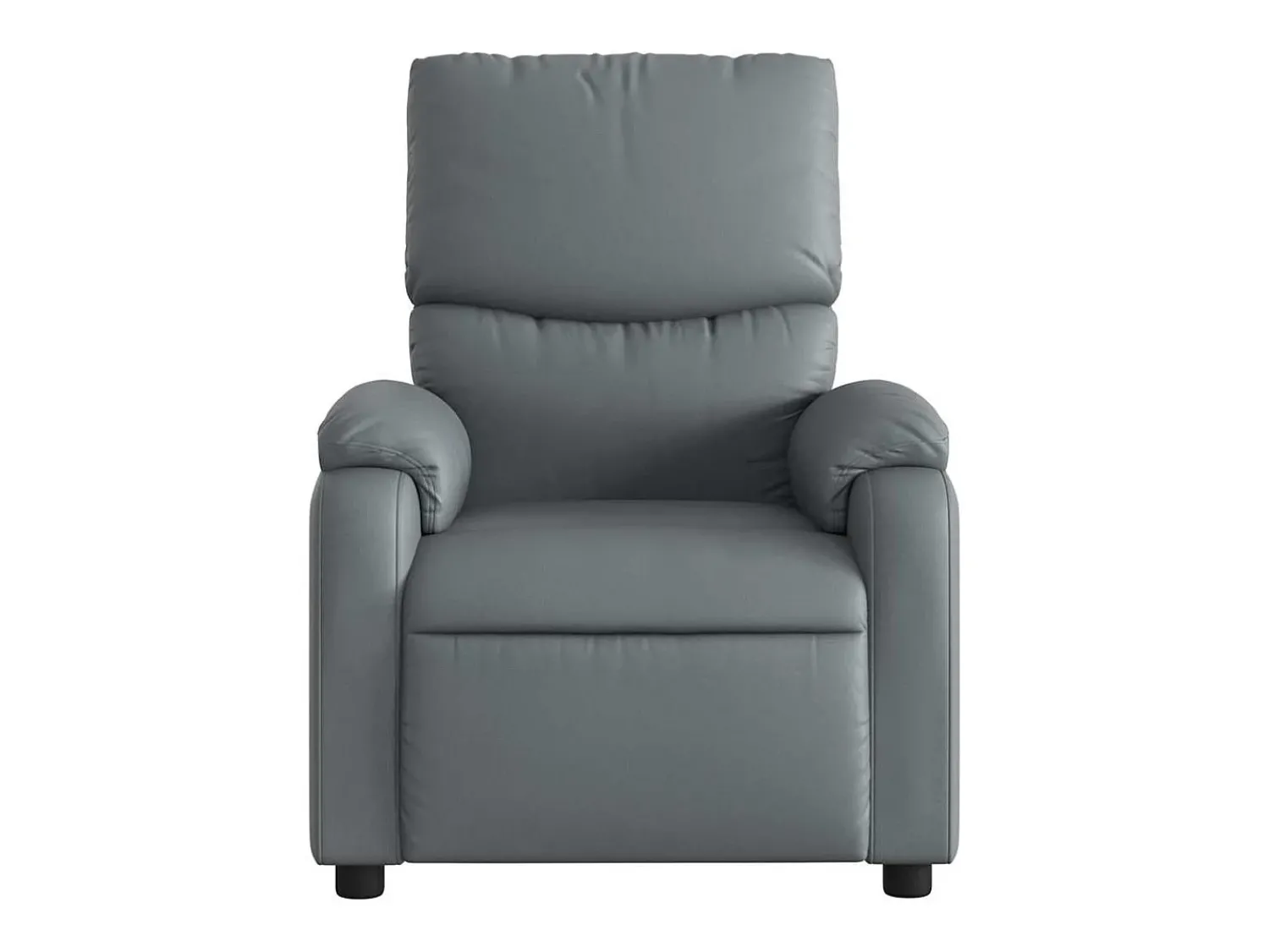 Hot Poltrona de massagens reclinável couro artificial SHL976449 Cinzento