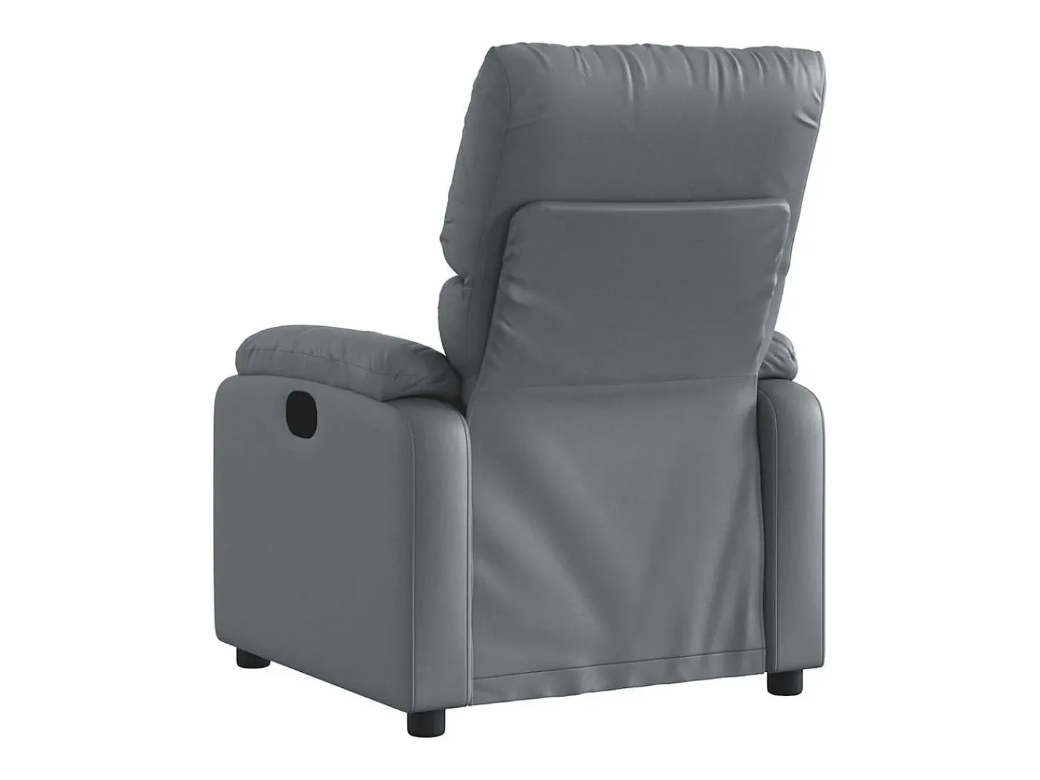 Hot Poltrona de massagens reclinável couro artificial SHL976449 Cinzento