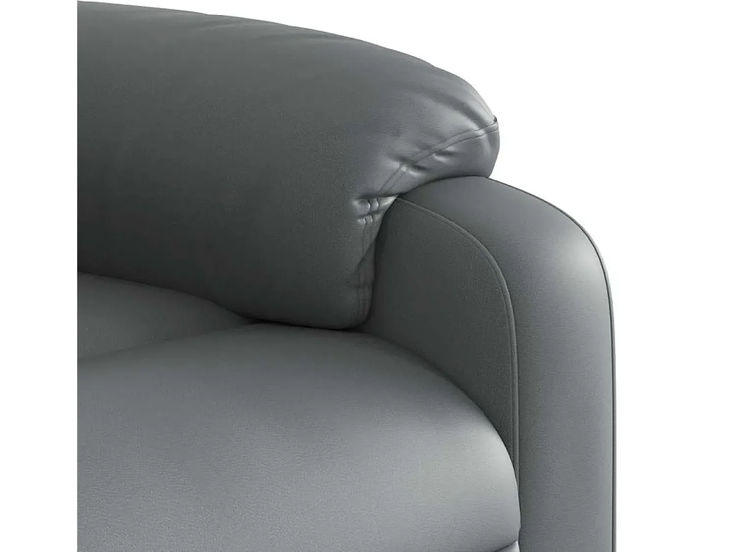 Hot Poltrona de massagens reclinável couro artificial SHL976449 Cinzento