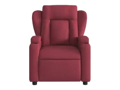 New Poltrona de massagens reclinável tecido tinto SHL234837 Vermelho