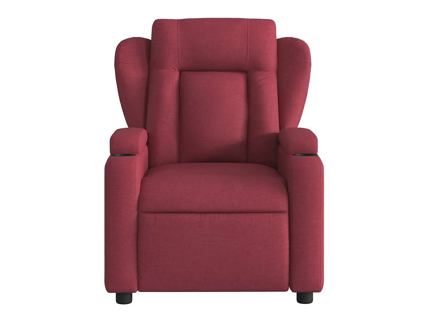 New Poltrona de massagens reclinável tecido tinto SHL234837 Vermelho